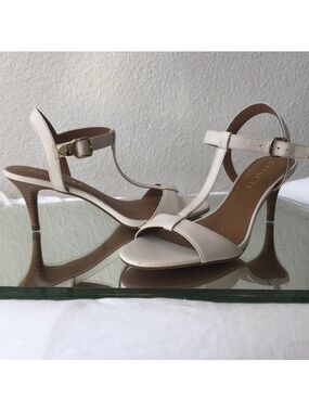 Coach Melodie T-strap kitten heels with a stacked heel